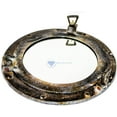 thumbnail image 4 of Nagina International Shipwrecked Artificially Rustic Vintage Ship's Porthole Mirrors | Pirate's Exclusive Nautical Wall Decor & Gifts (8 Inches, Antique Brown), 4 of 9