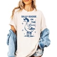 thumbnail image 4 of Silly Goose on the Loose Shirt for Women Funny Adult Oversized Tee Ivory Shirt Adult X-Large, 4 of 4