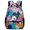 Color-4, variant on Colorful Cartoon Monster Doodle Oxford Backpack Lightweight Adjustable Outdoor