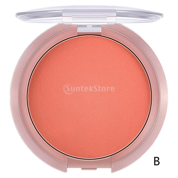 Rubor facial suave de larga duración, ligero, cosmético mate, portátil, rubor, reparadora para maquillaje, mejillas, clavícula, , niño, n , B B Baoblaze Colorete de maquillaje