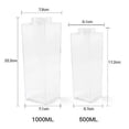 thumbnail image 5 of 500ml/1000ml Milk Carton Water Bottle Transparent Bpa Free Plastic Portable Clear Box For Juice Tea Milk Bottles, 5 of 5