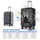 thumbnail image 4 of Balery Black Spiders Funda de equipaje, fundas para maletas, elástica, lavable, protector de maletas, compatible con maletas de 18 a 32 pulgadas-X-Large, 4 of 7