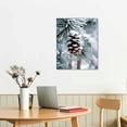 thumbnail image 2 of COMIO Pine Cone Canvas Wall Art Prints Christmas Painting Picture Ready to Hang for Holiday Decor, 2 of 4