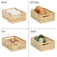 thumbnail image 6 of mDesign Large Natural Cane Kitchen Storage Bin with Handles, 6 Pack, Natural, 6 of 8