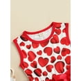 thumbnail image 5 of Qmyliery Little Girls Summer Dress, Sleeveless Heart Valentine High Waist Dress Gift, 5 of 7