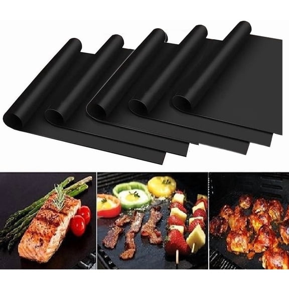 5-Pack Grill, Oven & Baking Mats - Non-Stick