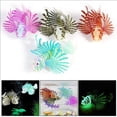 thumbnail image 4 of Artificial Lion Fish Luminous Fake Fish Aquarium Fish Tank Ornament Glow Simulation Animal Decoration (Blue), 4 of 7