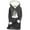 Dark Gray, variant on qelini Christmas Fleece Hoodies for Women Snowman Print Hooded Pullover Long Sleeve Tops Thermal Warm Clothes