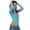 Blue, variant on Women Long Sleeves Mesh See Through Jumpsuit Bodysuit Top Leotard Blue One size