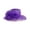 Purple, variant on Fashion Women's Wide Brim Sun Hat With Breathable Mesh And Flowers Stylish Sun Hat For Summer