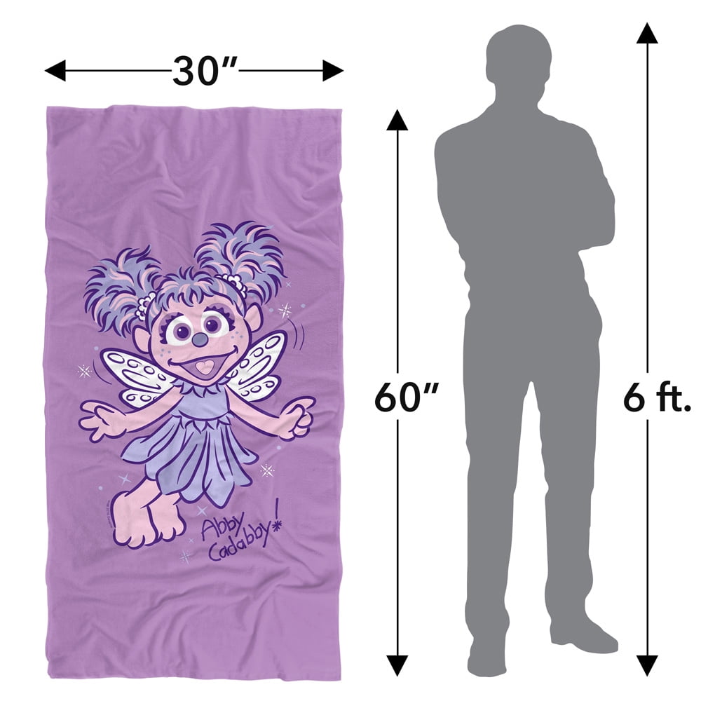 Sesame Street Simple Abby Officially Licensed Beach Towel 30' X 60'