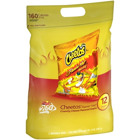 UPC 028400040259 product image for Cheetos Crunchy Flamin' Hot Cheese Flavored Snacks 12-1 oz. Bag | upcitemdb.com