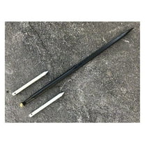 Hay Bale Spear - 39" Conus 2 with Stabilizer Spikes, 49" Replaceable Spear, 30mm Thread, Load Tested to 3600 Lbs - Farm Attachments for Tractor