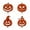 B, variant on Fall Decorations Outdoor, 2D Rusted Metal Pumpkin Yard Stakes, Jack‑O‑Lantern Silhouette for Halloween Lawn Garden Fall Decor