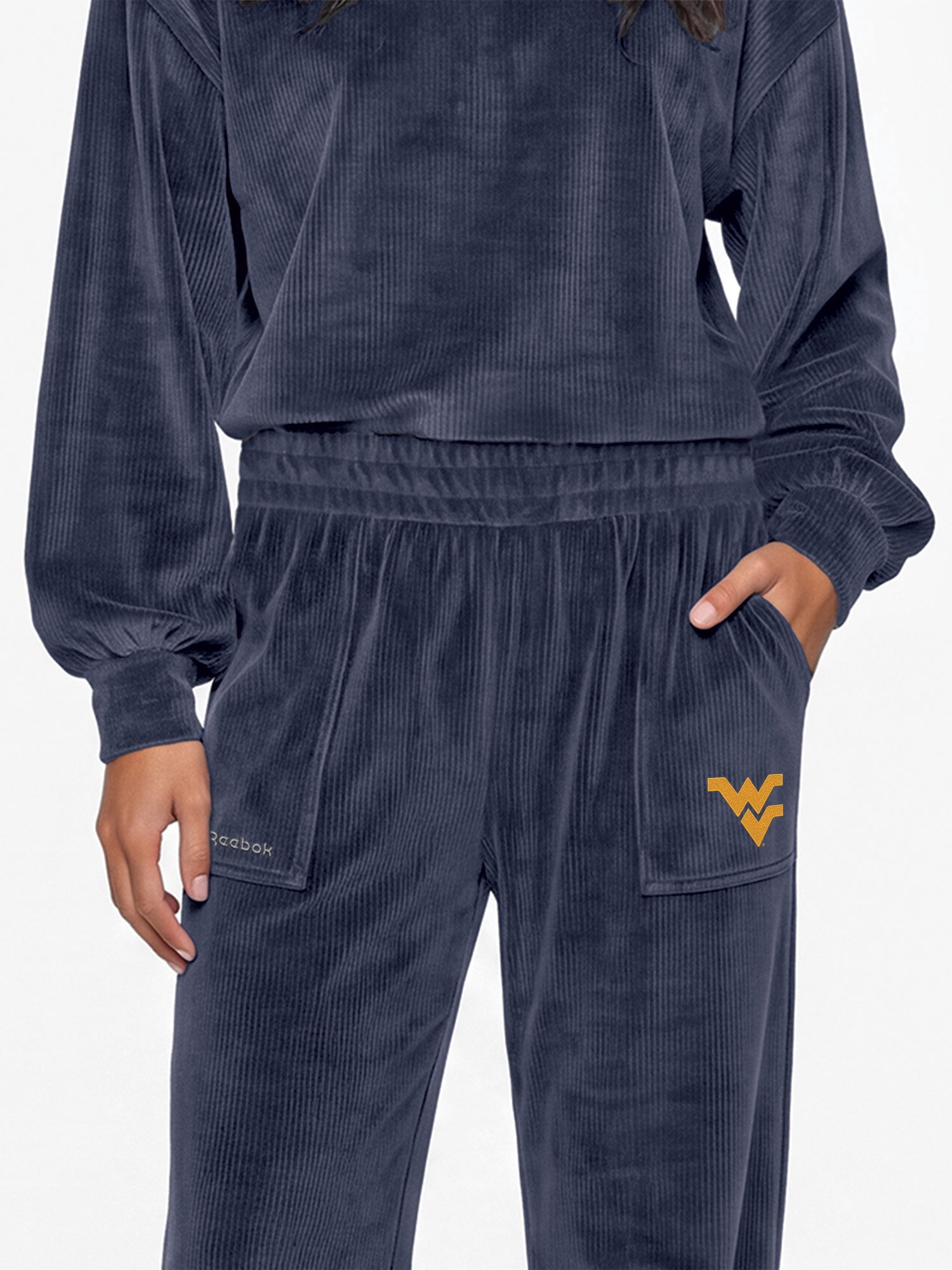 West Virginia Mountaineers Reebok Womens Fashion Fit Fleece Pant
