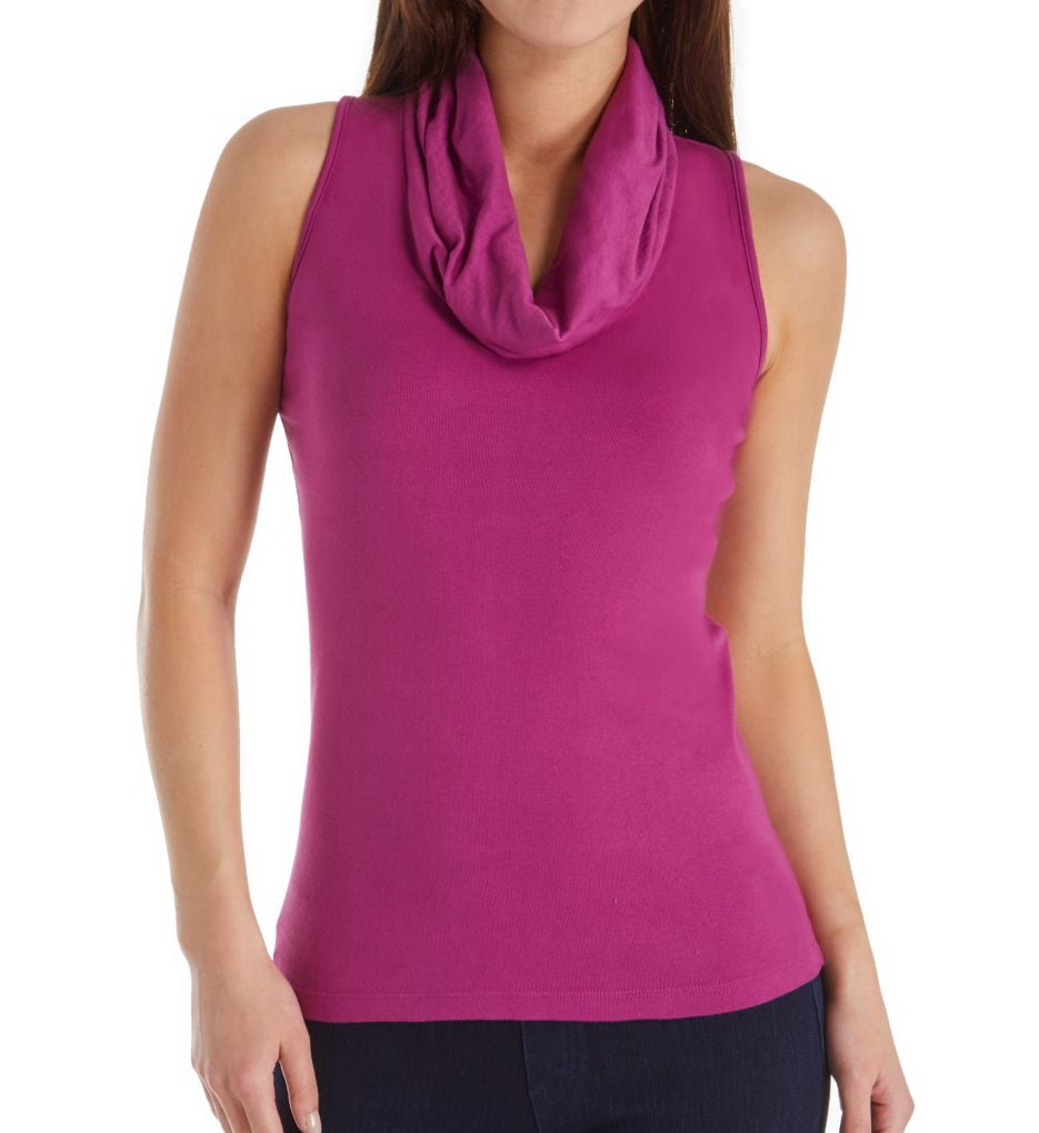 sleeveless cowl neck