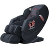 BestMassage Full-body massage chair, zero-gravity electric acupressure with thermotherapy casters SL-Track stretching vibration wireless bluetooth speaker, Black