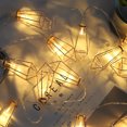 thumbnail image 2 of Serie de Luces LED Vintage para Interiores , Conexión USB o Baterías AA (Incluidas), Guirnaldas Decorativas en Forma de Diamante de Luz Cálida, para Hogar, Fiesta, Restaurante XianweiShao 9024719125282, 2 of 5