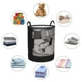 thumbnail image 6 of Retro Coin Operated Game Laundry Basket Organizer Collapsible -Dirty Clothes Hamper for Bathroom Kids Girls Boys Laundry Hamper Gaming Room Gray, 6 of 8