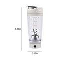 thumbnail image 3 of Electric Shaker Bottle, 500ml Bottle Blend-er, Waterproof Sha-ke Bottle Mixer, Portable Automatic Rotation Mixer Cup,Protein Mix Bottle, 3 of 6