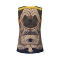 thumbnail image 5 of Haiem Pug dog Yoga Workout Tank Tops for Women, Athletic Sports Slim-Fit Tank Tops, Compression Sleeveless Dry Fit Shirts,Athletic Shirt-X-Large, 5 of 9