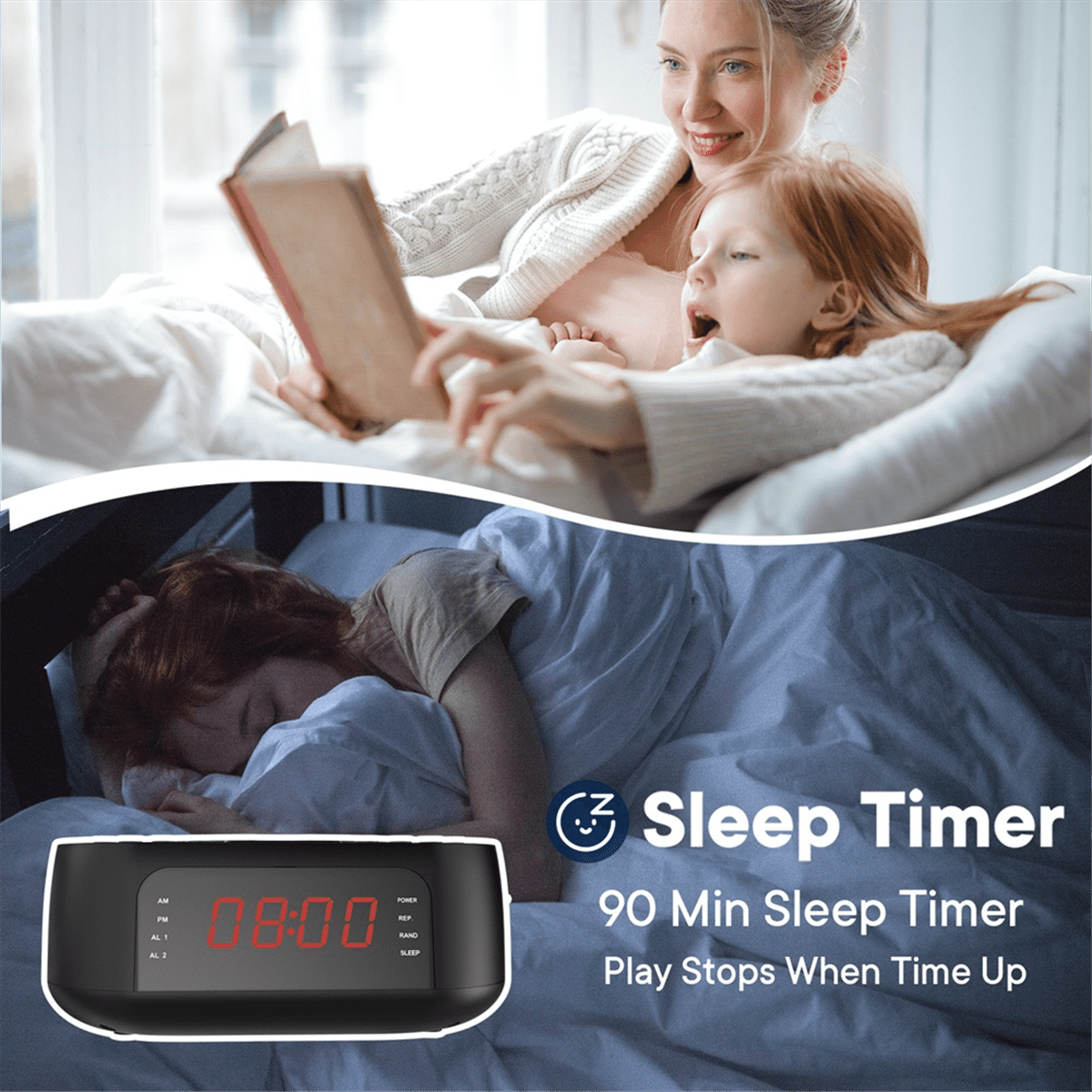 Protable DVD Player VCD Player FM Alarm Clock Radio Bluetooth Speaker Music Player Home CD Player US Plug