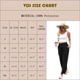 thumbnail image 3 of VDJ Wide Legged Pants for Women Loose Fit Casual Comfy Lounge High Waist Trousers Flowy Palazzo Black Pants Size XL, 3 of 9