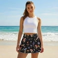 thumbnail image 5 of Xoenoiee Mushroom Butterfly Flower Print Women's Tennis Skirt Pleated Golf Skirts with Pockets Shorts Athletic Skort for Pickleball Sports Outfits, XL, 5 of 6