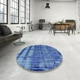 thumbnail image 4 of Ahgly Company Machine Washable Indoor Rectangle Industrial Modern Balloon Blue Area Rugs, 2' x 3', 4 of 7
