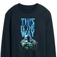thumbnail image 3 of Star Wars - The Mandalorian This Is The Way Hyperspace - Men's Long Sleeve Graphic T-Shirt, 3 of 5