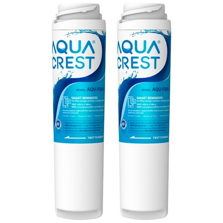 

AQUA CREST FQSLF Under Sink Water Filter Replacement for GE FQSLF GXSV65R Undersink Water Filter Reduce Chlorine Taste & Odor Sediment (2 Packs)