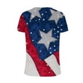 thumbnail image 4 of Odeerbi 4th of July Patriotic Shirt for Women V-Neck Independence Day Print Blouses 2025 Fashion Comfortable Tops Multicolor, 4 of 5
