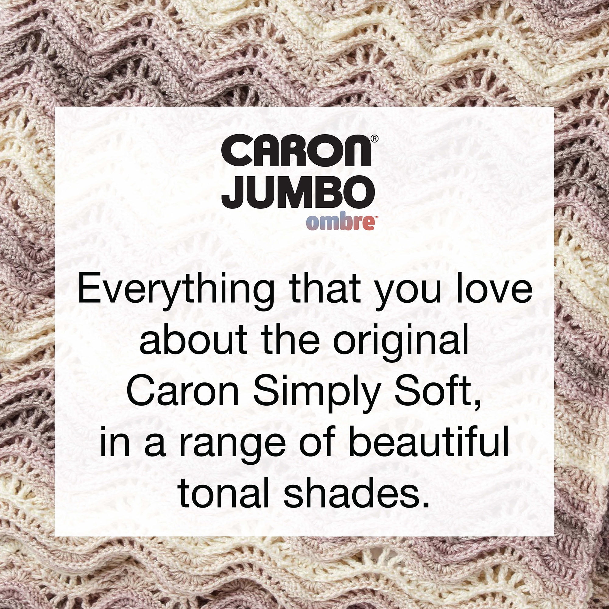 Caron® Simply Soft® Ombre™ #4 Medium Acrylic Yarn, Grape Purple Ombre 5oz/141g, 235 Yards (12 Pack)