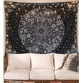 thumbnail image 3 of Tapiz bohemio para colgar en la pared, tapiz floral beige y blanco Ormromra HMHZ1634-5, 3 of 5