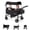Black, variant on Babyjoy Foldable Wagon Stroller ,Baby Stroller with Removable Canopy,Adjustable Handle Black