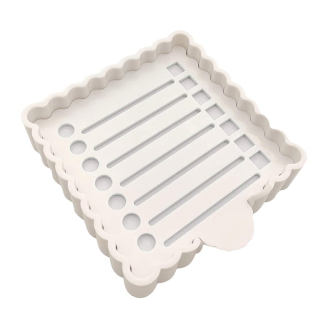 Porta notas adhesivas con organizador de plantillas Porta bloc de notas autoadhesivo para oficina Blanco