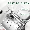 thumbnail image 4 of Fruit Juice Squeezer Manual Juicer – 304 Stainless Steel Hand Juicer Juice Press with Metal Filter, Easy to Clean, Non-Slip Ergonomic Grip, for Lemon, Orange & Citrus, 4 of 6