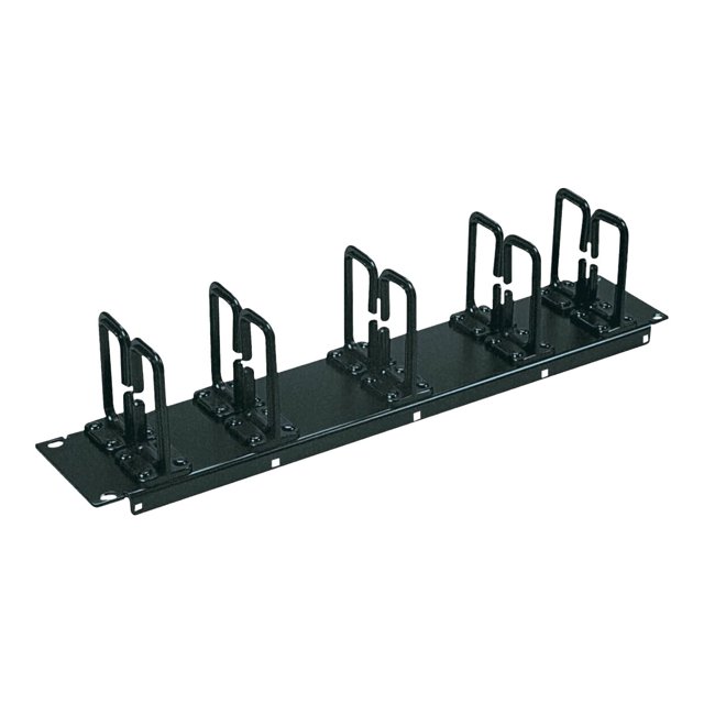 Tripp Lite Rack Enclosure Cabinet Horizontal Cable Ring Flexible 2URM - Rack cable management kit - black - 2U - 19"