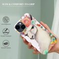 thumbnail image 3 of COMIO FancyCase for iPhone 14 Pro Max Case (6.7inch)-Women Girls Cute Floral Llama Design Pretty Cartoon Animal Pattern Flexible  Protective  Case Compatible with iPhone 14 Pro Max (Floral Llama), 3 of 4