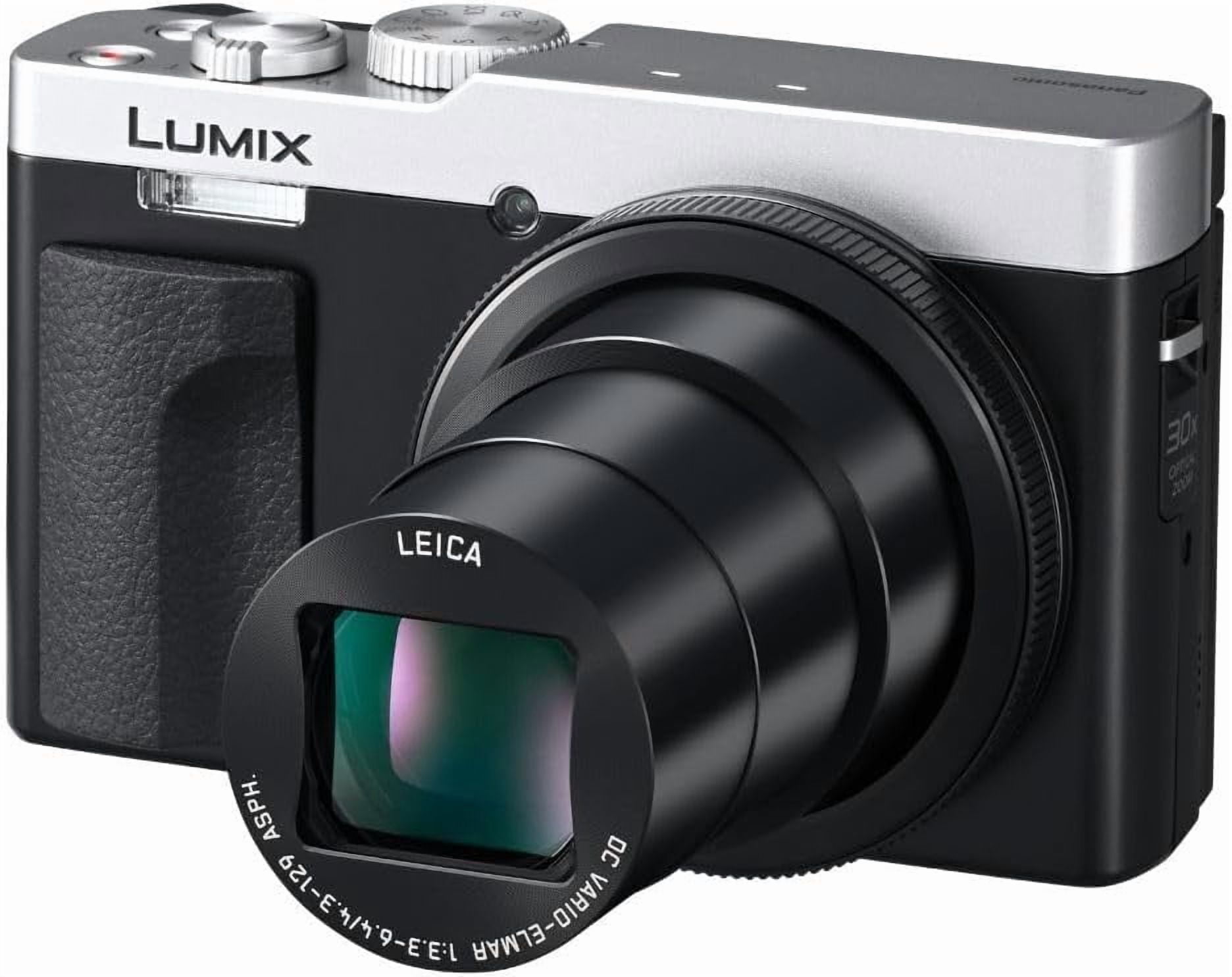 Panasonic Lumix ZS99 Point and Shoot Camera (Silver) with Advanced Accessories and Travel Bundle | DC-ZS99S | Panasonic Lumix DC-ZS99S