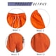 thumbnail image 3 of Pantalones cortos capris de verano para hombre, pantalones sueltos de playa a la moda, pantalones casuales grandes, pantalones cortos de color sólido (naranja), 3 of 6