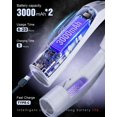 thumbnail image 3 of Ventilador de cuello portátil ZEEFO 6000 mAh, funciona con pilas, blanco, 3 of 7