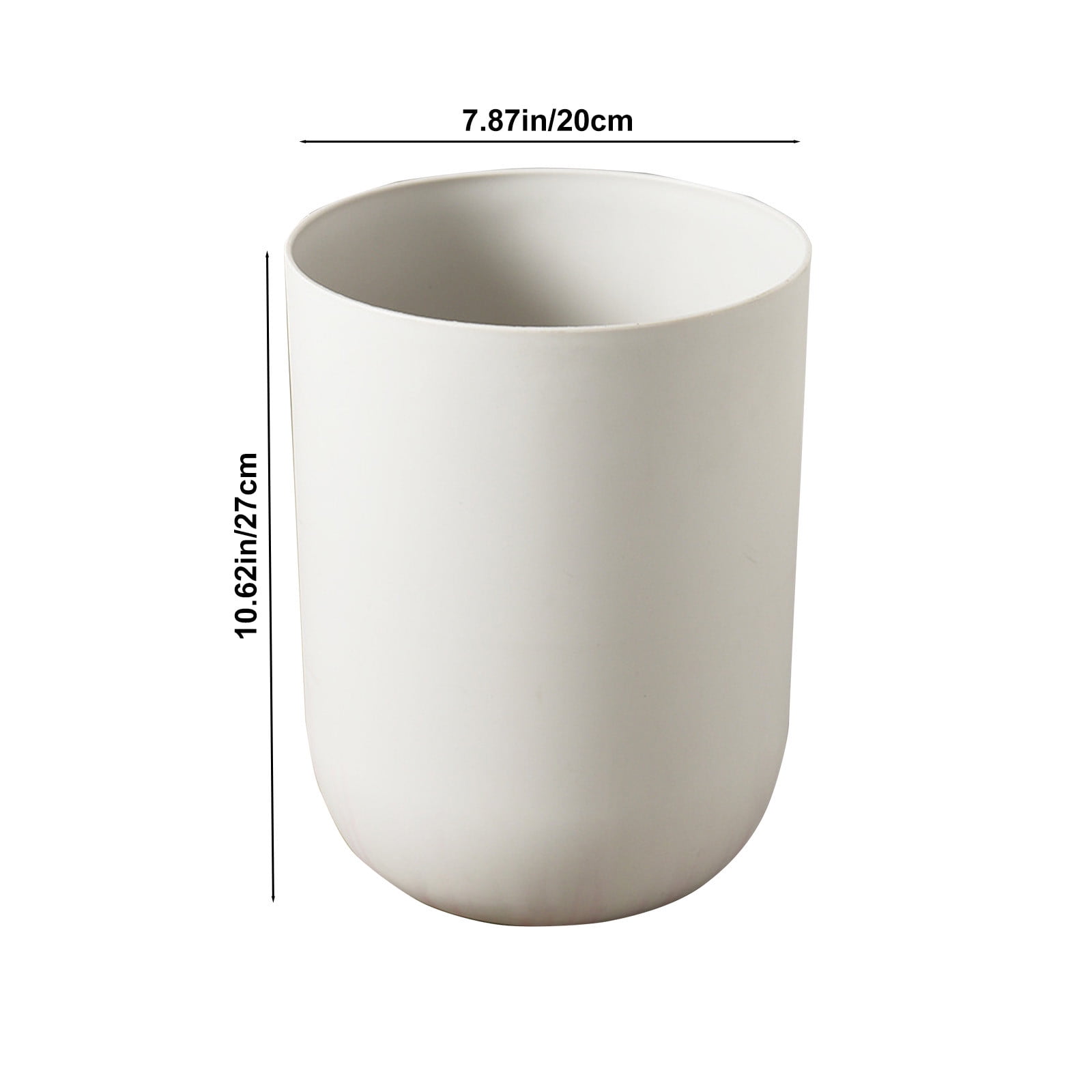 Qholemyo Round Thickened Large Capacity Trash Can Bathroom Living Room Indoor Kitchen Waste Bin Bathroom Trash Can Small Trash Can