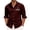 Wine, variant on Men's Hello Darkness My Old Friend Button Down Shirt Long Sleeve Casual Collared Top