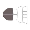 thumbnail image 2 of Rvinyl Car Window Pre Cut Tint Kit Front 35% Single Ply Fits GMC Sierra 1993-1999 2 Door, 2 of 8