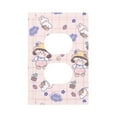 thumbnail image 1 of DouZhe 1-Gang Duplex Outlet Cover, Cartoon Rabbit Girl Decorative Wall Plates, 1 of 7