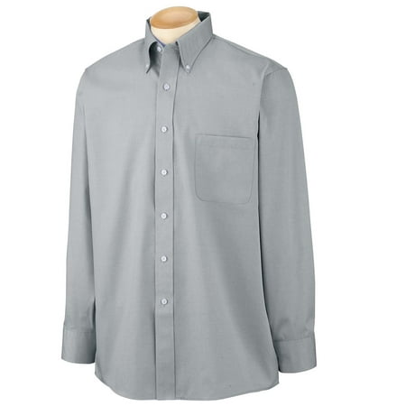 - 56900 Dress Shirt Men's L/S Wrinkle-Resistant Pinpoint