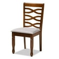 thumbnail image 2 of Bowery Hill Grey and Walnut Brown Finished Wood 6-Piece Dining Set, 2 of 8
