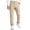 Khaki, variant on Cmfcve Mens Dress Pants Plus Size Slim Fit Flat Front Chinos Casual Straight Leg Business Trousers