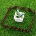 thumbnail image 2 of Injueey Accesorio de barrera de jardín hecho a mano de decoración de valla de madera en miniatura Jardín y Patio Café 100 x 3 cm, 2 of 6